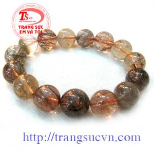 Vòng hạt thạch anh tóc đỏ