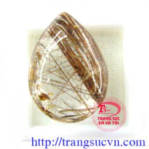 viên đá thạch anh tóc vàng đẹp