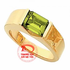 Nhẫn nam Peridot tinh tế