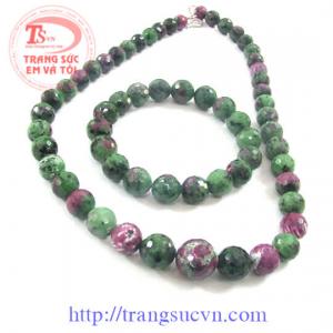 Bộ nữ trang đá ruby ấn độ