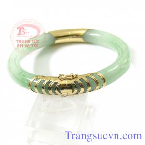 Vòng cẩm thạch dát vàng