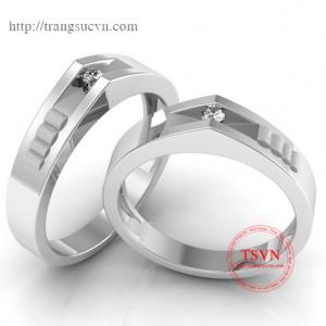 Nhẫn cưới vàng trắng