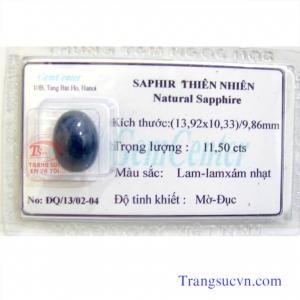 Sapphire thiên nhiên ép vỉ kiểm định