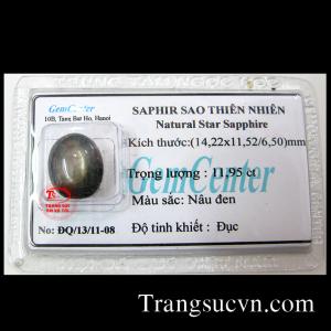 Saphir sao thiên nhiên mệnh thủy