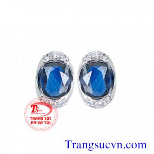 Đá saphir việt nam vàng 18k