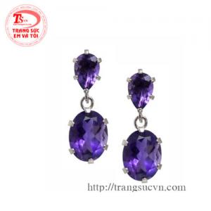 Hoa tai topaz dịu dàng