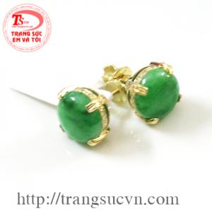 Bông tai cẩm thạch(jadeite)