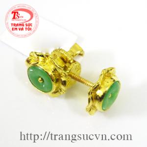 Hoa tai ngọc jadeite đẹp