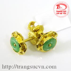 Hoa tai ngọc jadeite hưng thịnh