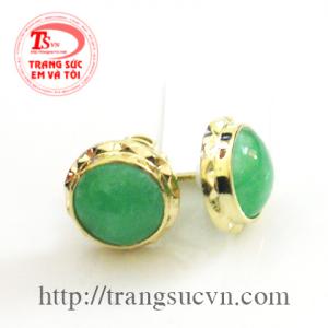 Hoa tai ngọc jadeite cát khí