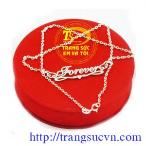 Dây chữ gắn đá quý mang tên bạn