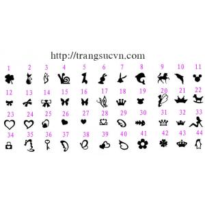 Dây chữ gắn đá quý mang tên bạn