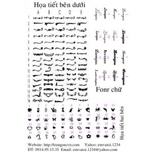 Dây chữ gắn đá quý mang tên bạn