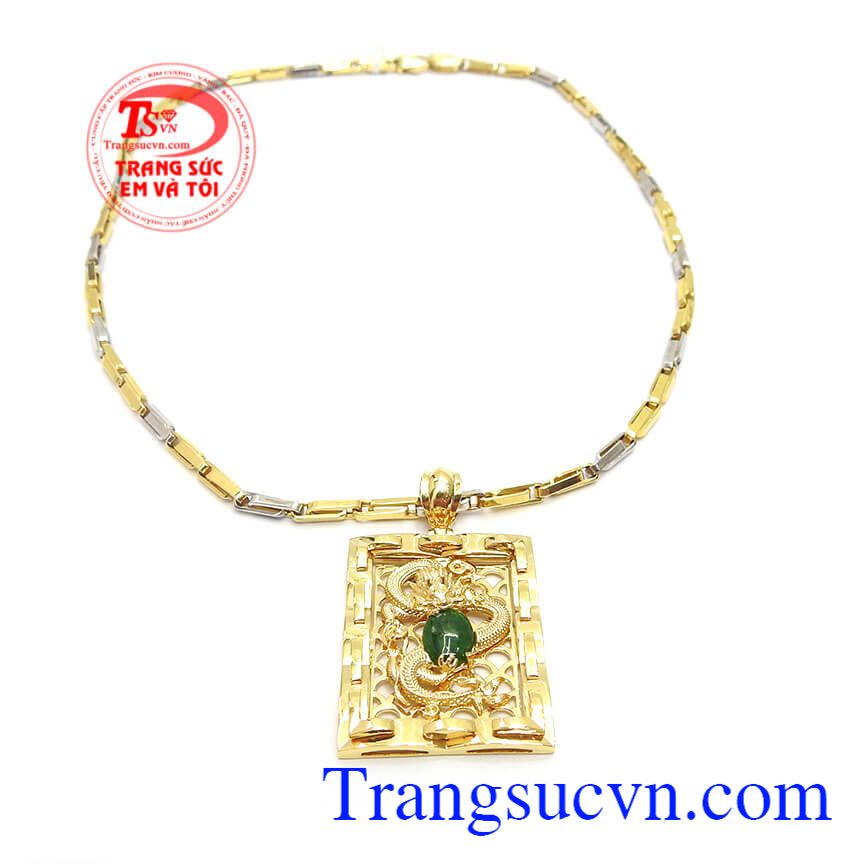 Bộ dây rồng vàng jadeite là sản phẩm bộ dây chuyền nam đẹp, sản phẩm trong bộ sưu tập được phái nam ưa thích