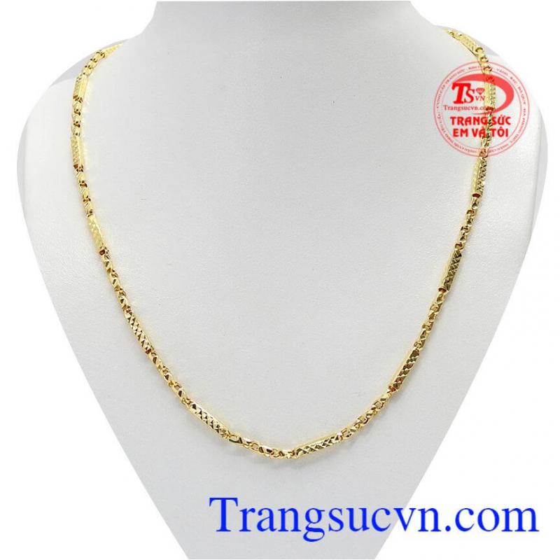 Dây chuyền nam thời trang vàng 10k