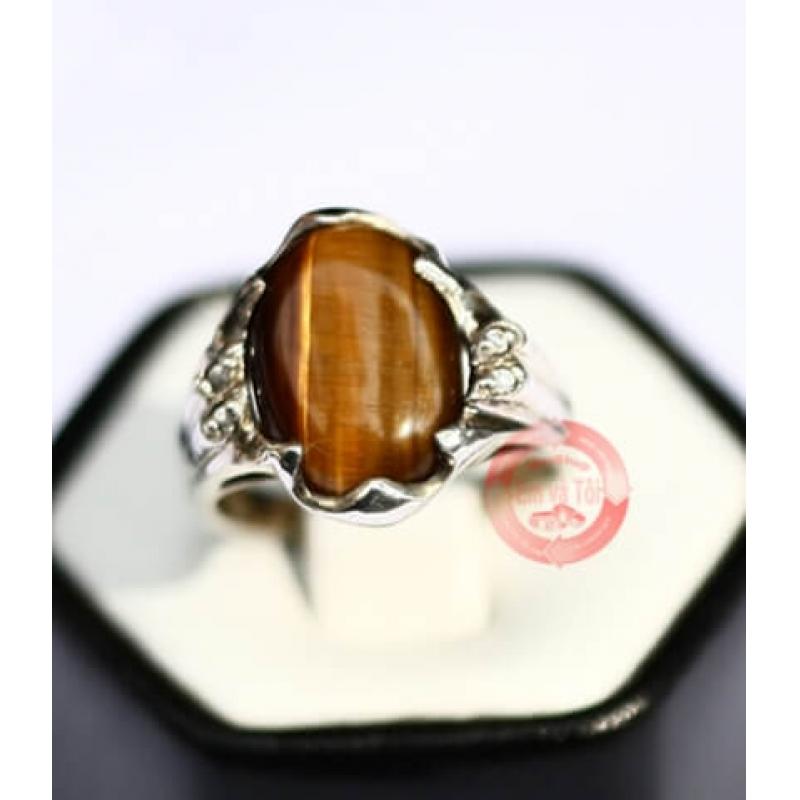 Đá mắt hổ bọc bạc
