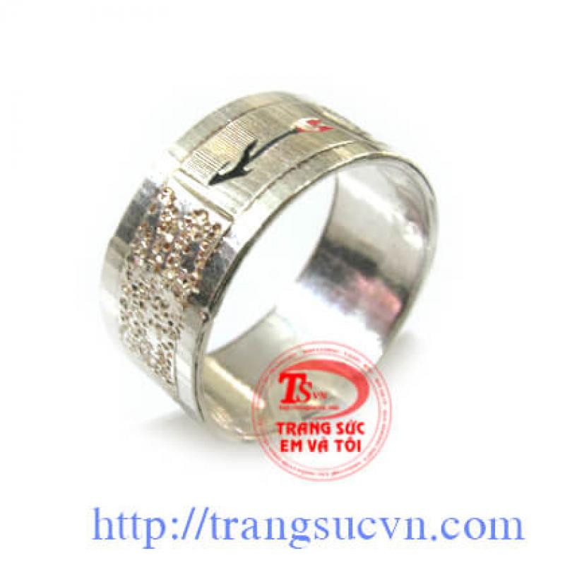 Bạc thái nhẫn nam