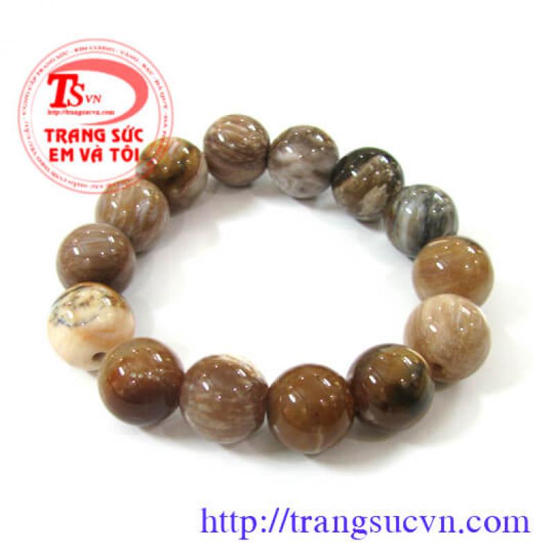 Gỗ hóa thạch vòng tay
