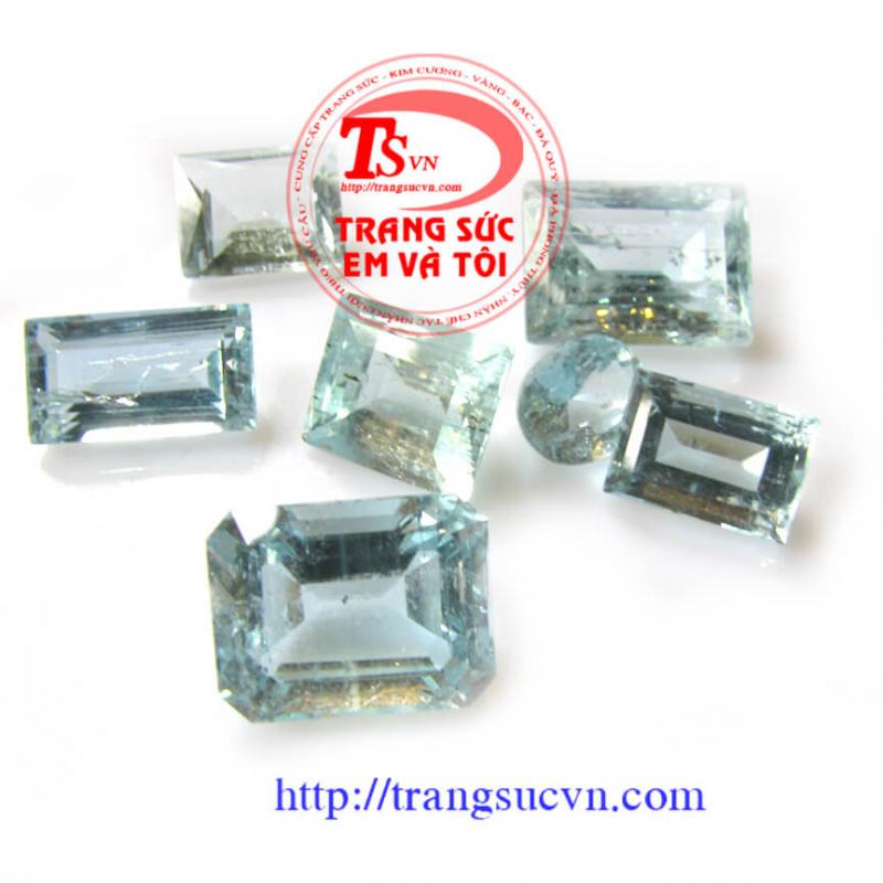 Aquamarine Facet-chữ nhật đẹp