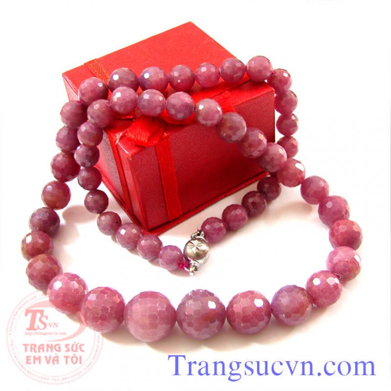 Chuỗi vòng cổ đá ruby