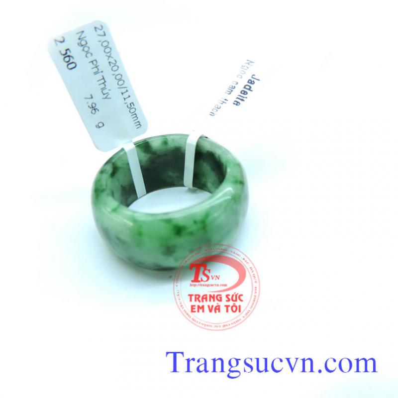 Nhẫn cẩm thạch vân ngọc 