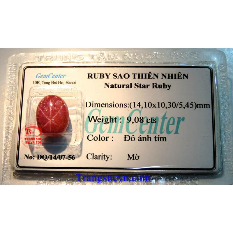 Ruby sao Lục Yên thiên nhiên