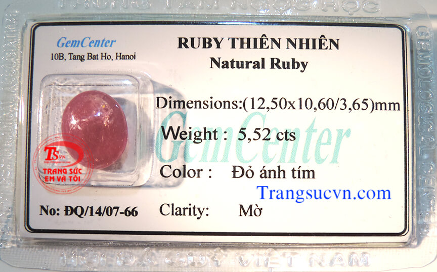 Ruby tự nhiên có kiểm định