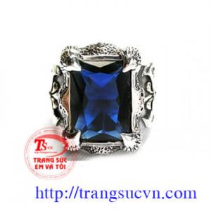Nhẫn bạc gắn đá topaz Nhẫn bạc gắn đá topaz