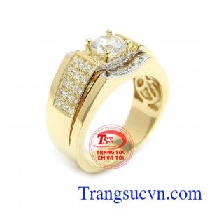 Nhẫn nam vàng 10k nhập Hàn Quốc thời trang, mới lạ