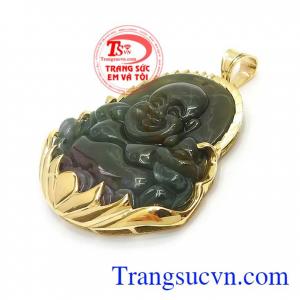 Mặt Di Lặc Bọc Vàng Tài Lộc với hình tượng phật Di Lặc là biểu tượng mang lại may mắn, tài lộc và hạnh phúc cho người đeo