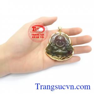 Mặt Phật Di Lặc An Yên bọc vàng phong thủy