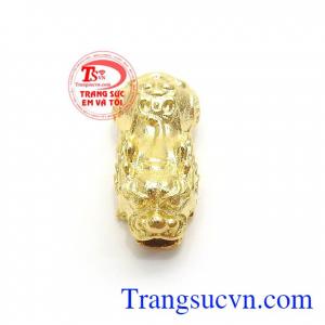 Mặt Dây Tỳ Hưu Đại Lộc phù hợp làm mặt lắc tay, đeo hợp thời trang và phong thủy