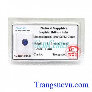 Viên sapphire đẹp có hình oval/facet, hình dạng rất đặc trưng, quen thuộc nhưng cũng dễ sử dụng. Rất nhiều khách hàng đã chọn mua bởi sản phẩm đá quý thiên nhiên, hợp mệnh đem lại bình an và vạn điều may mắn
