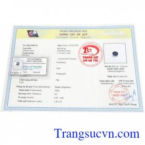 Viên sapphire đẹp có hình oval/facet, hình dạng rất đặc trưng, quen thuộc nhưng cũng dễ sử dụng. Rất nhiều khách hàng đã chọn mua bởi sản phẩm đá quý thiên nhiên, hợp mệnh đem lại bình an và vạn điều may mắn