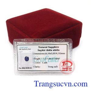 Viên sapphire đẹp sản phẩm đá quý thiên nhiên hiếm có