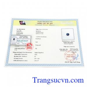 Giấy kiểm định đá quý từ trung tâm ngọc học