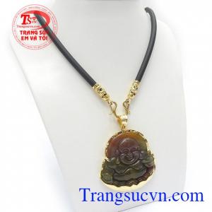 Bộ Dây Chuyền Di Lặc An Yên kết hợp dây chuyền đeo hợp thời trang phong thủy
