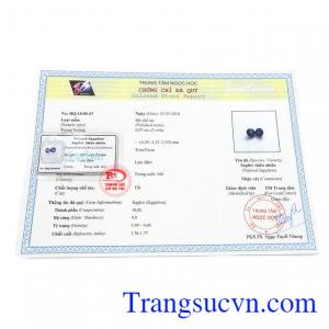 Sản phẩm có giấy kiểm định đá quý 