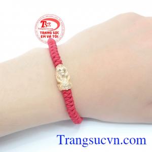 Dây tết charm tì hưu may mắn vàng 10k, giao hàng nhanh trên toàn quốc