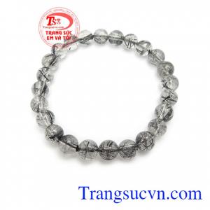 Thạch anh tóc đen 7 ly mang lại may mắn cho người đeo, mang lại cảm giác thư thái, giúp người đeo ngủ ngon hơn