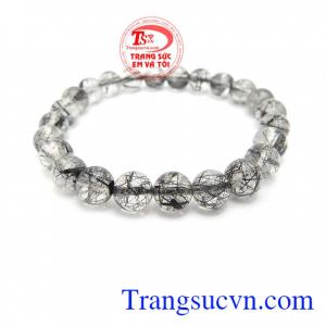 Thạch anh tóc đen 7 ly là sản phẩm thạch anh tóc thiên nhiên được cấu tạo từ các sợi rutin đen