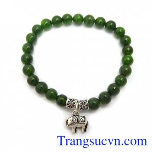 Chuỗi vòng tay diopside giúp trí tuệ minh mẫn, sáng suốt, may mắn trong kinh doanh