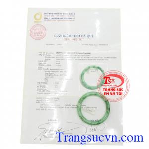 Giấy kiểm định Vòng Ngọc Cẩm Thạch Hạnh Phúc