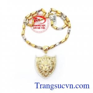 Bộ Dây Chuyền Sư Tử Thời Trang vàng 10k bền đẹp