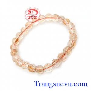 Chuỗi vòng tay thạch anh tóc đẹp mang lại nhiều may mắn cho người đeo