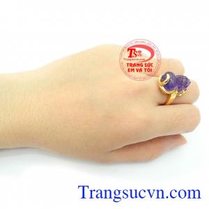 Nhẫn nữ tỳ hưu phong thủy tài lộc, bình an