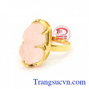 Nhẫn Vàng Tỳ Hưu Bình An chế tác tinh xảo, kiểu dáng độc đáo