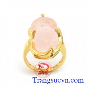 Nhẫn Vàng Tỳ Hưu Bình An may mắn