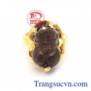 Nhẫn Tỳ Hưu Chiêu Tài Lộc thời trang phong thủy 