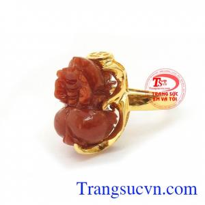 Nhẫn Tỳ Hưu Ngậm Tiền Phát Tài